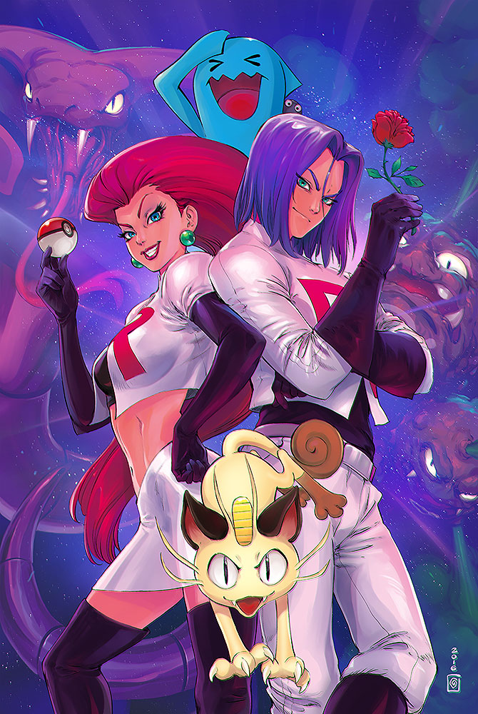 dawn and jessie (pokemon and 2 more) drawn by hainchu