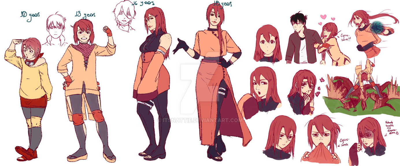 I redesigned my 10 Year old Naruto OC