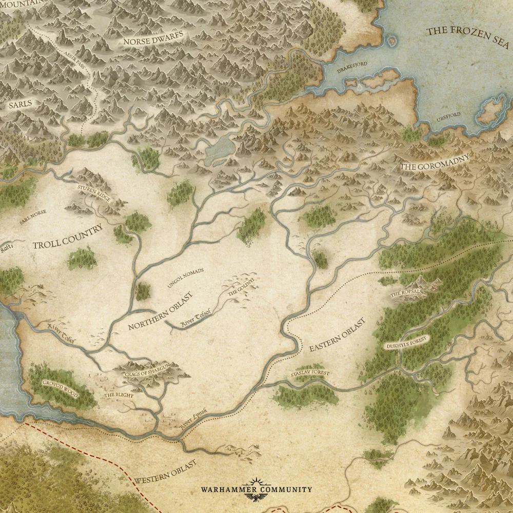 norsca warhammer map