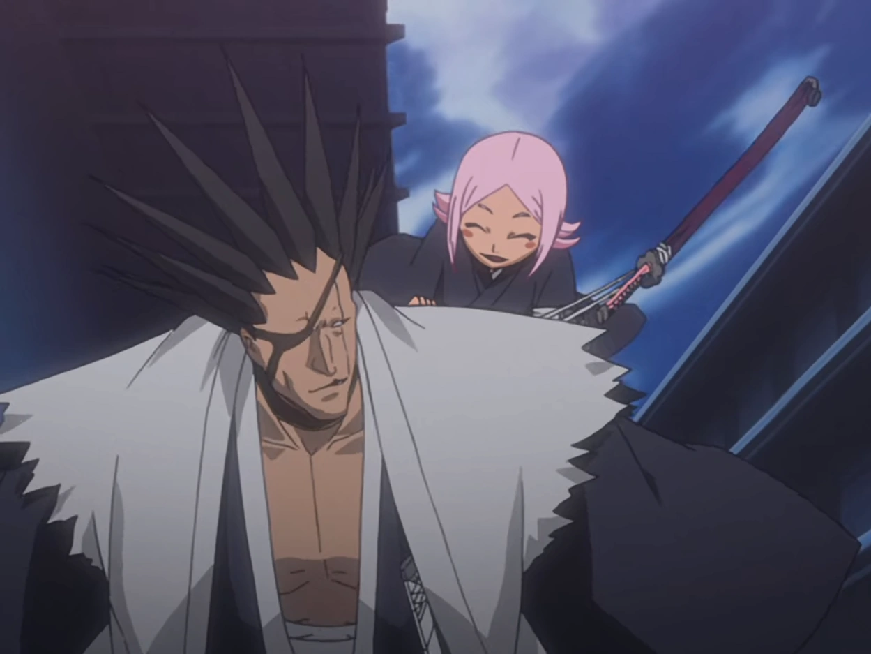 Totally a bleach reference in hells paradise even though some ppl say it  isn't he reminds me a lot of kenpachi : r/bleach